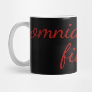 Omnia Cause Funt - Latin Quote Designer Shirt Mug